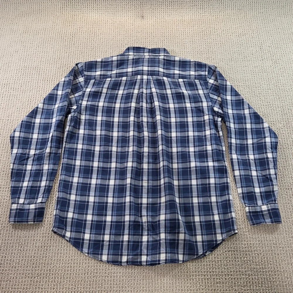 Ralph Lauren Kids XL (18-20) Blue Plaid Long Sleeve Button‎ Down Shirt